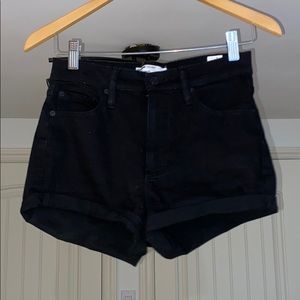 Garage Black Denim Shorts